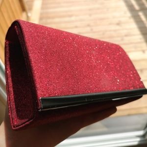 Laura Women's Glitter Satin Clutch